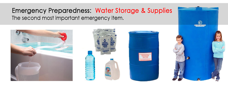Emergency Preparedness: Water Storage & Supplies